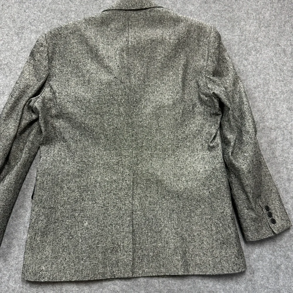 Vintage Roberto Vasalli 100% Silk Tweed Sport Coat Mens R42 Gray Yugoslavia‎